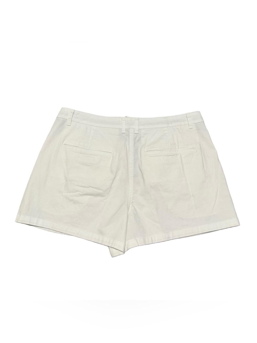 J. Crew Heritage Pleated Shorts Women's 10 Chino White Cotton Casual Preppy NWT - Picture 6 of 9